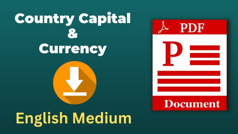 Country, Capital and Currency PDF